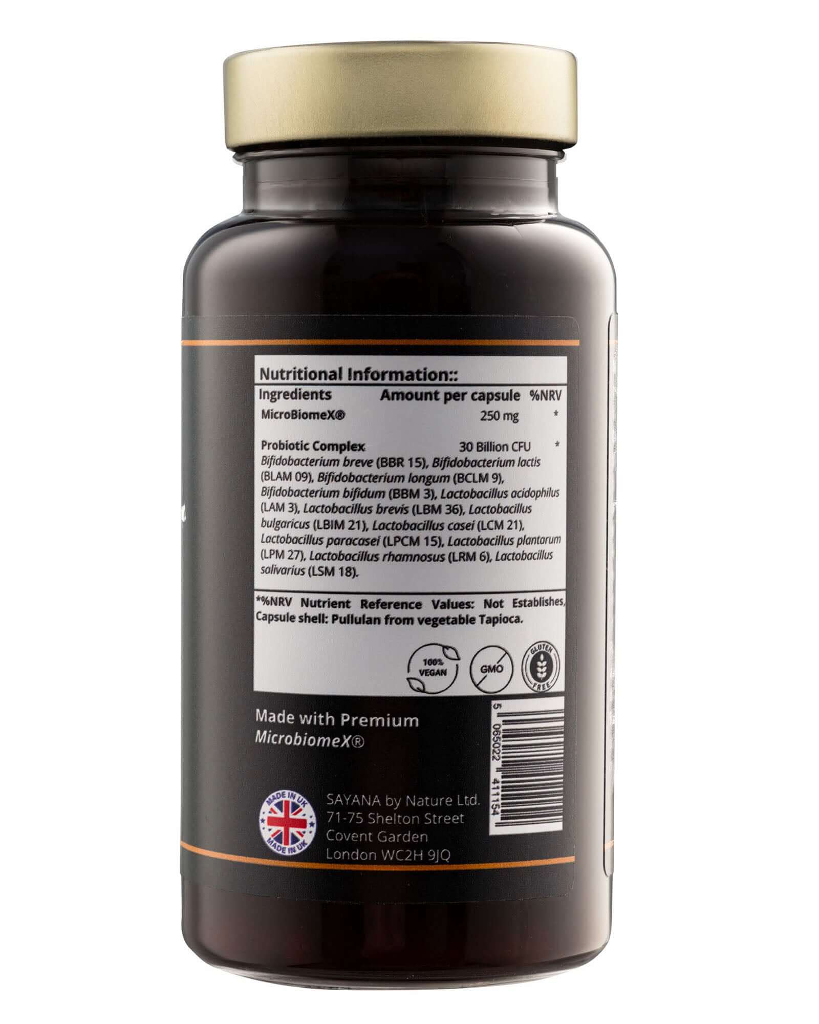 Biome Restore Probiotic - 60 capsules bottle for gut health and digestion