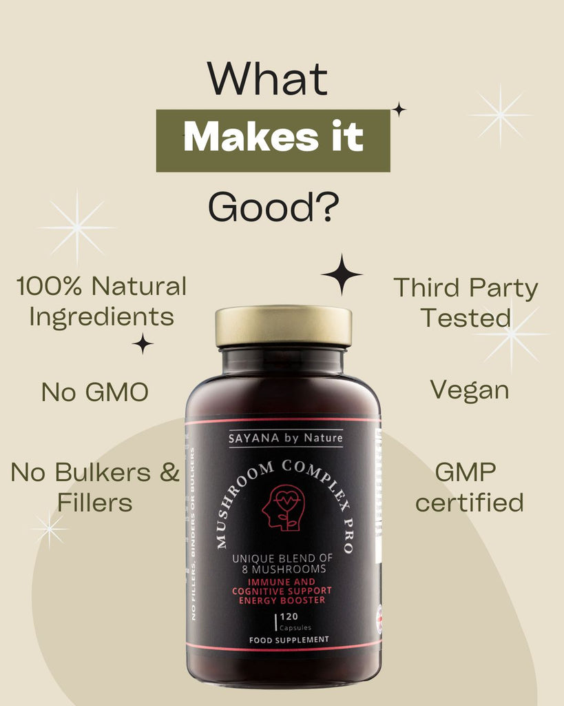 Mushroom Complex Pro - Advanced 8-Mushroom Blend for Immunity, Clarity & Vitality