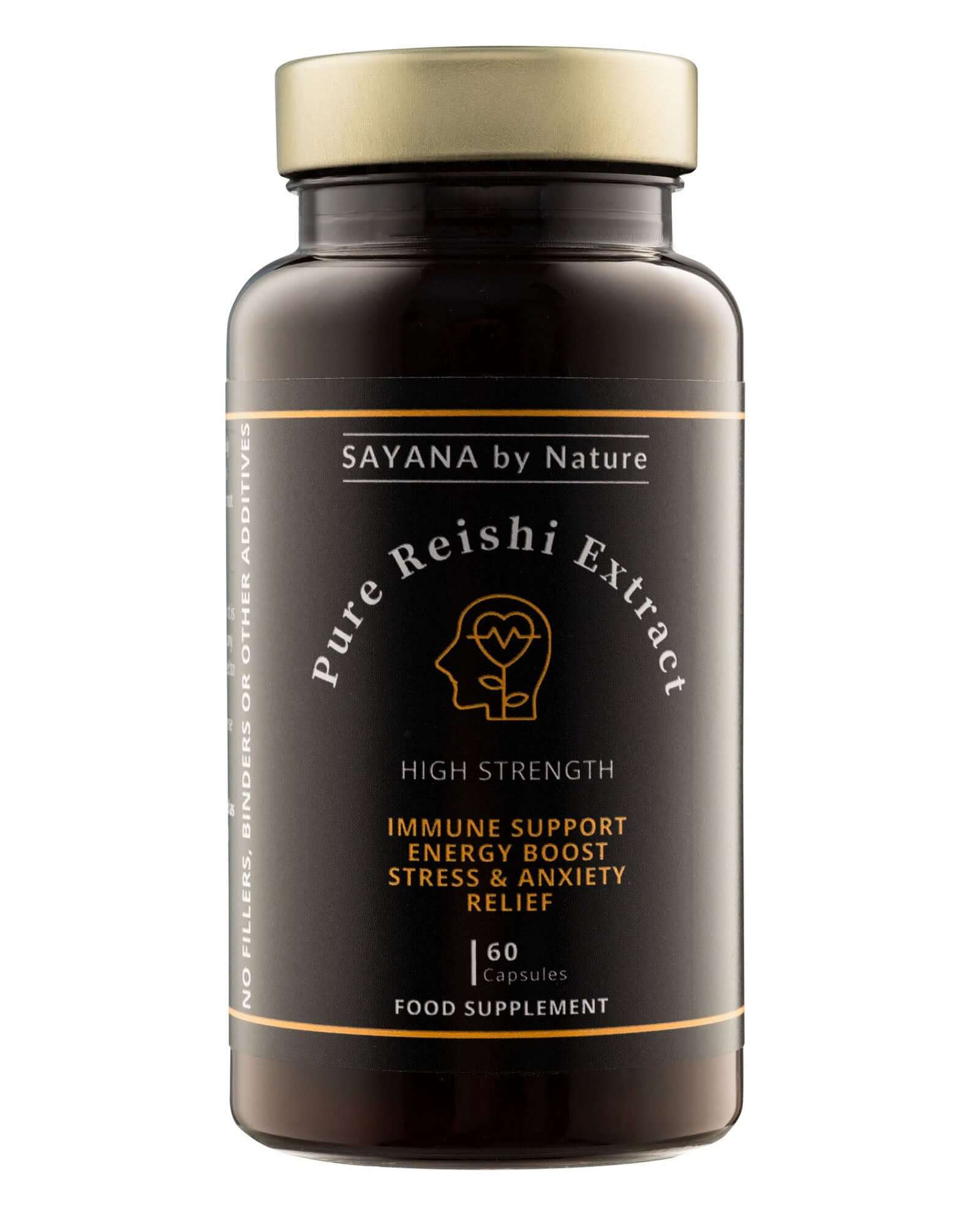 Pure Reishi Mushroom supplement - adaptogenic mushroom for stress relief and immune support